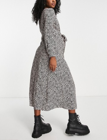 Rochie medie Asos Maternity, animal print