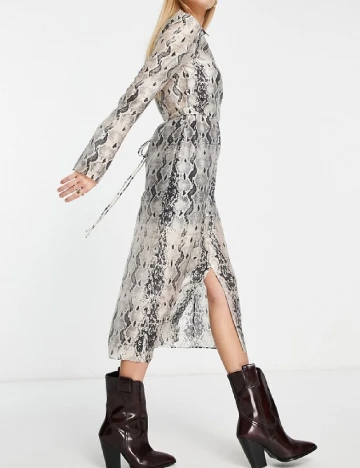 Rochie medie & other stories, imprimeu sarpe Animal print