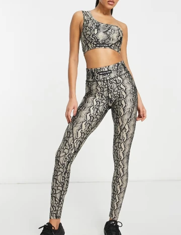 Bustiera Pink Soda, imprimeu sarpe Animal print
