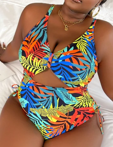 Costum de baie SHEIN CURVE, mix culori
