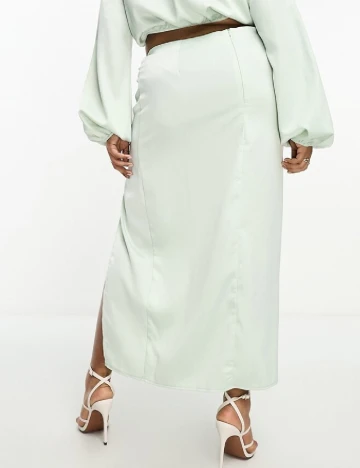 Fusta IN THE STYLE Plus Size, verde