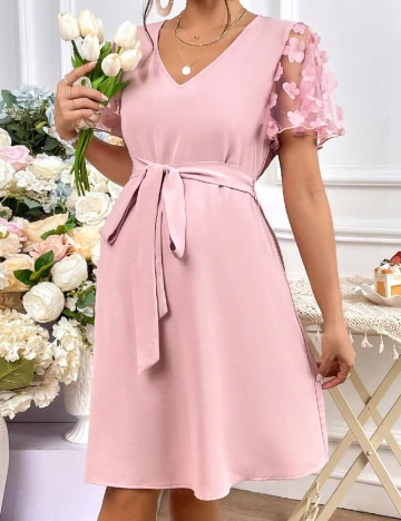 Rochie scurta SHEIN, roz