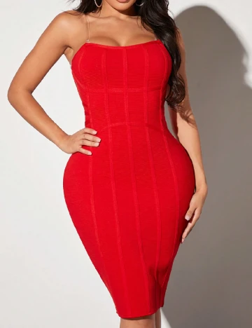 Rochie scurta SHEIN, rosu