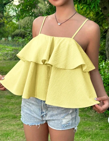 Top SHEIN, galben