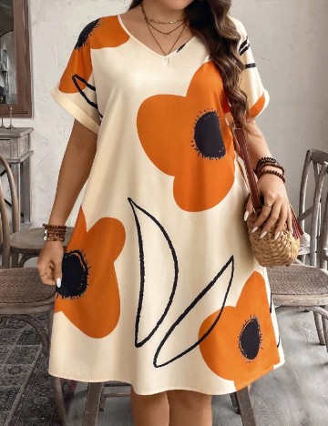 
						Rochie scurta Emery Rose Curve, mix culori