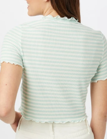 Top Vero Moda, alb/turcoaz Alb