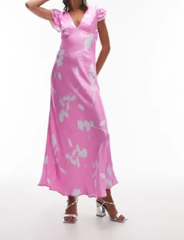 Rochie lunga Top Shop, roz Roz