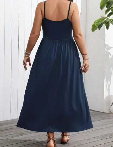 Rochie lunga SHEIN CURVE, bleumarin