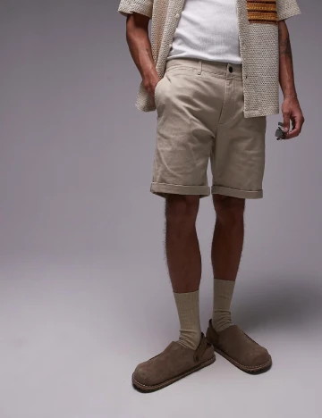 Pantaloni scurti Topman, crem