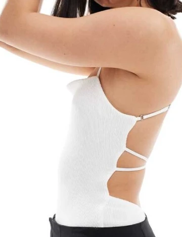 Body Bershka, alb Alb