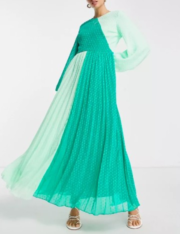 
						Rochie lunga ASOS, verde