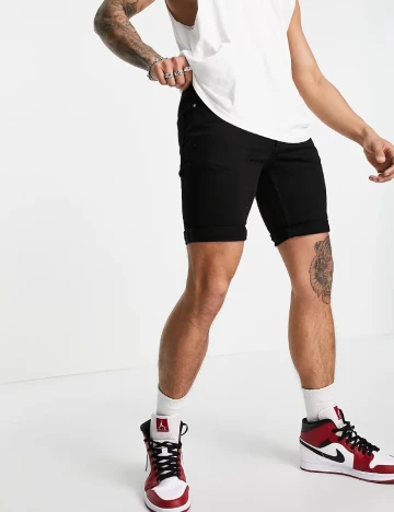 Pantaloni scurti Topman, negru