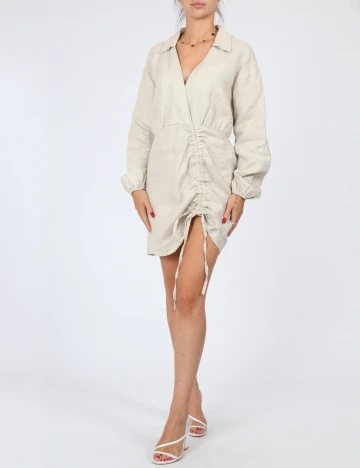 Rochie scurta NA-KD, bej