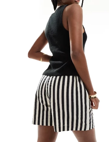 Pantaloni scurti ASOS, negru