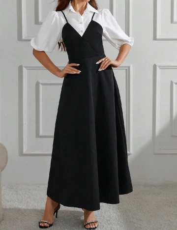 Rochie lunga SHEIN, negru Negru