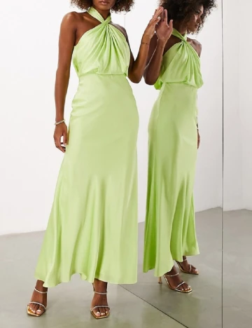 Rochie lunga ASOS, verde Verde