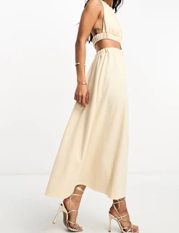 Rochie lunga ASOS, crem Crem