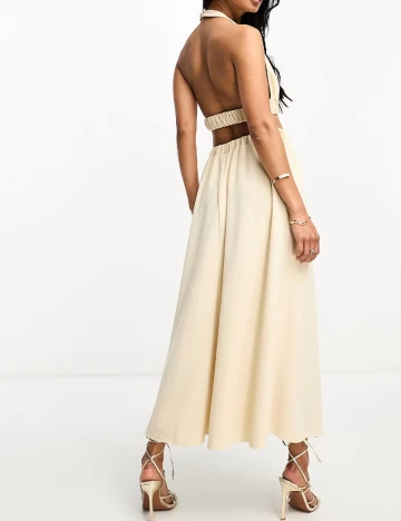 Rochie lunga ASOS, crem Crem