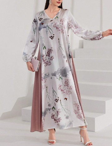 
						Rochie lunga SHEIN, mix culori