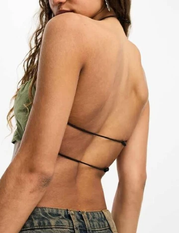 Top Bershka, verde Verde