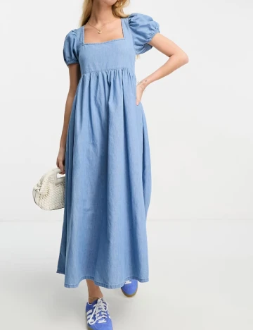 Rochie medie ASOS, albastru Albastru