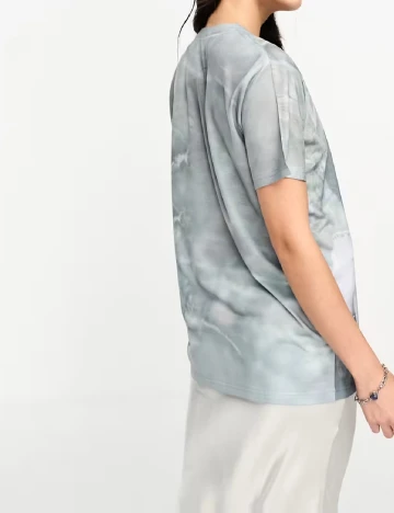 Tricou Oversize Wednesday sgirl, gri Gri