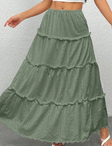 Fusta SHEIN, verde Verde