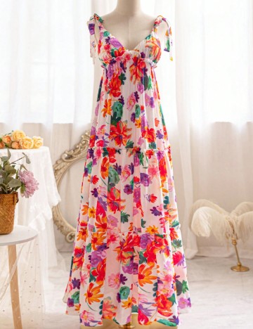 
						Rochie lunga SHEIN, floral print