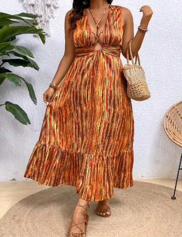 Rochie lunga SHEIN CURVE, mix culori Mix culori