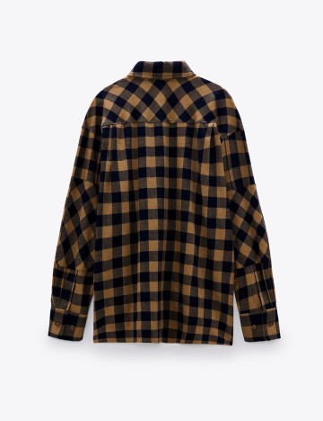 Camasa oversize Zara, carouri, S