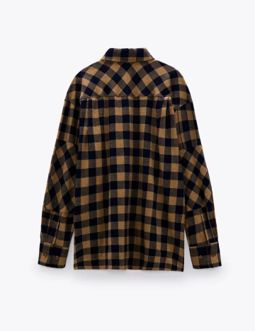 Camasa oversize Zara, carouri, S