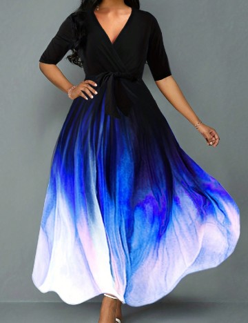 
						Rochie lunga SHEIN, mix culori