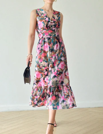 Rochie medie MOTF, mix culori