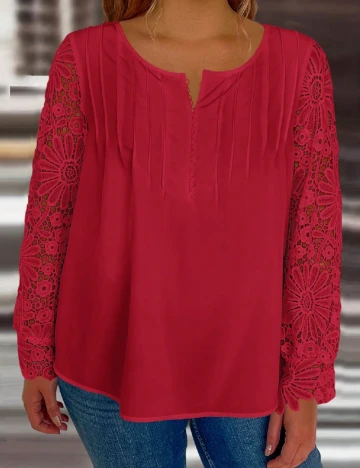 Bluza SHEIN CURVE, rosu Rosu