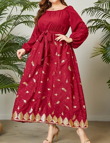 Rochie lunga SHEIN CURVE, rosu Rosu