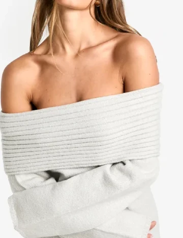 Rochie lunga Boohoo, gri Gri
