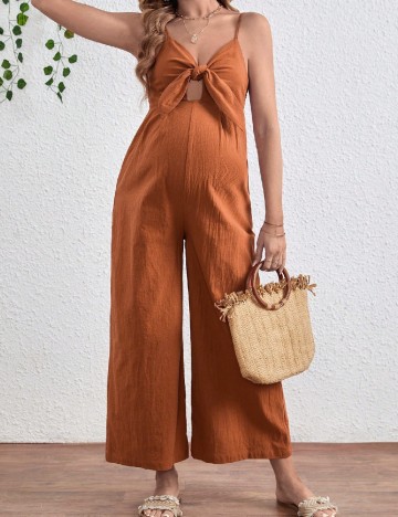 
						Salopeta SHEIN Maternity, caramiziu