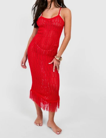 Rochie de plaja Boohoo, rosu