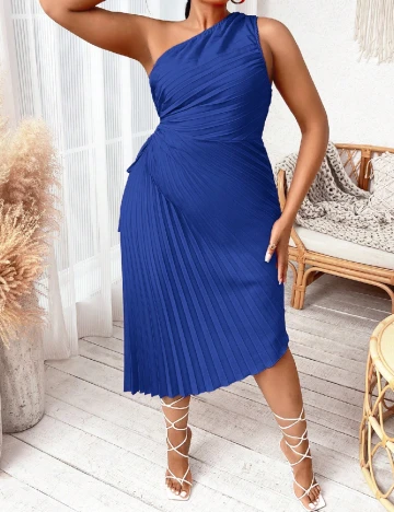 Rochie medie SHEIN CURVE, albastru Albastru