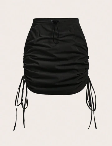 Fusta SHEIN CURVE, negru Negru