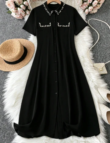 Rochie medie SHEIN CURVE, negru