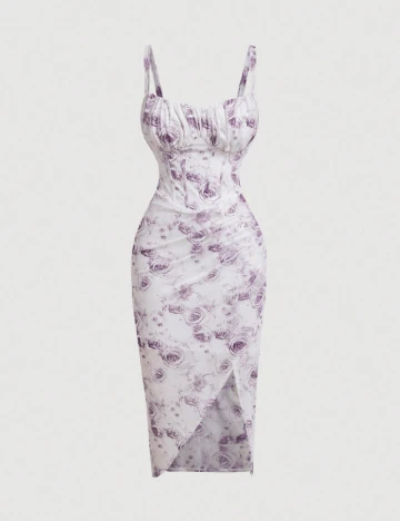 Rochie medie SHEIN, alb Alb