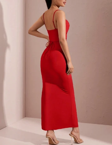 Rochie lunga SHEIN, rosu Rosu