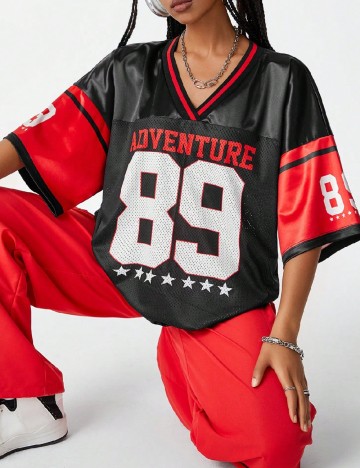 
						Tricou Oversize SHEIN, negru