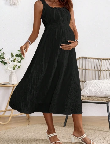Rochie medie SHEIN Maternity, negru Negru