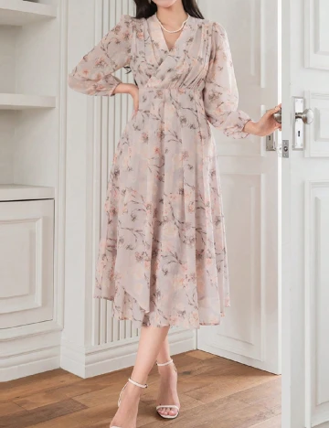 Rochie medie Dazy, floral print Floral print