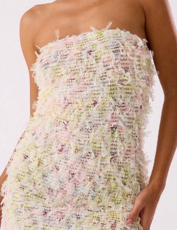 Rochie scurta Musera, crem