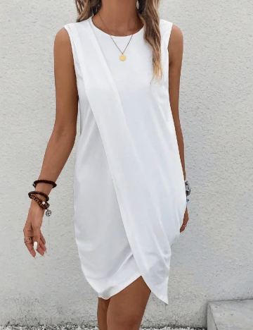 Rochie scurta Emery Rose, alb Alb