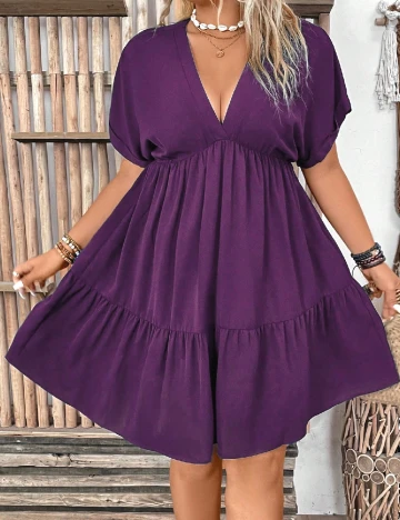 Rochie scurta SHEIN CURVE, mov Mov