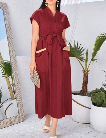 
						Rochie medie SHEIN, rosu